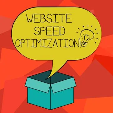 Word writing text Website Speed Optimization. Business concept for Improve Stock Illustration