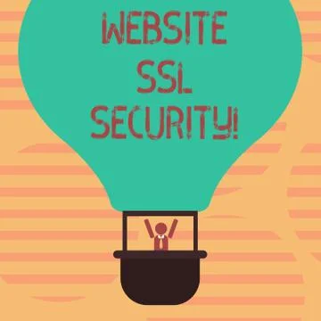 Word writing text Website Ssl Security. Business concept for encrypted link Illustrazione stock