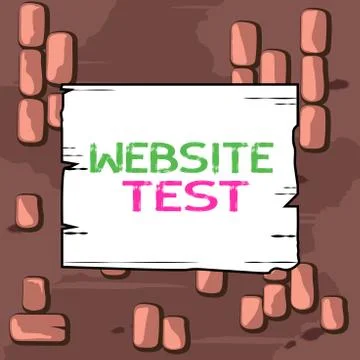 Word writing text Website Test. Business concept for test the websites or web 스톡 일러스트