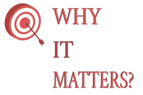 Word writing text Why It Matters question. Business concept for ask Ilustración de archivo