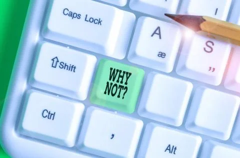 Word writing text Why Notquestion. Business concept for it is used to make a Stock Photos