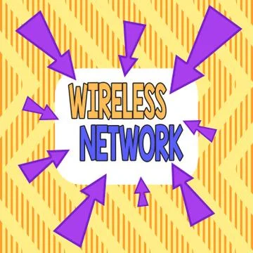 Word writing text Wireless Network. Business concept for computer network that 스톡 일러스트