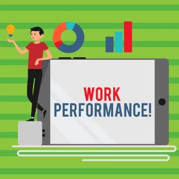Word writing text Work Perforanalysisce. Business concept for Find the content Stock Illustration