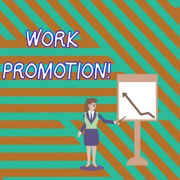 Word writing text Work Promotion. Business concept for advancement of an Stock Illustration