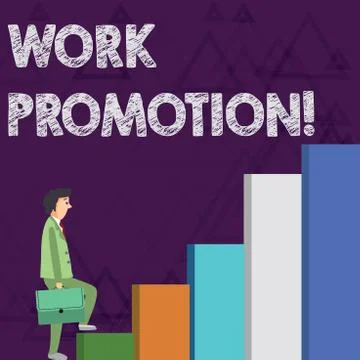 Word writing text Work Promotion. Business concept for advancement of an Stock Illustration
