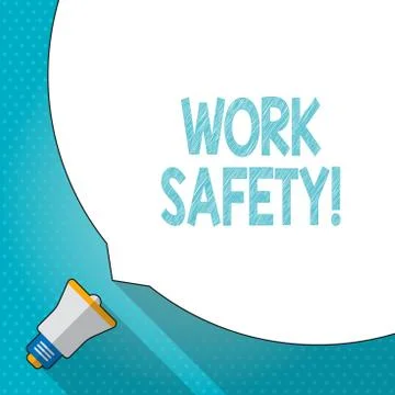 Word writing text Work Safety. Business concept for policies and procedures in Stock Illustration
