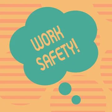 Word writing text Work Safety. Business concept for policies and procedures in Stock Illustration