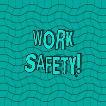 Word writing text Work Safety. Business concept for policies and procedures in Stock Illustration