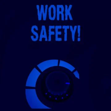 Word writing text Work Safety. Business concept for policies and procedures in Stock Illustration