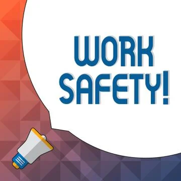 Word writing text Work Safety. Business concept for policies and procedures i Stock Illustration