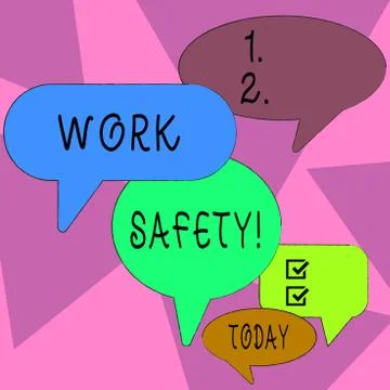 Word writing text Work Safety. Business concept for policies and procedures in Stock Illustration