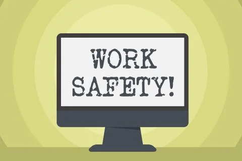 Word writing text Work Safety. Business concept for policies and procedures in Stock Illustration