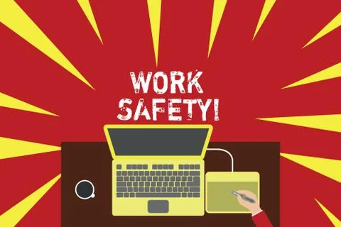 Word writing text Work Safety. Business concept for policies and procedures in Stock Illustration
