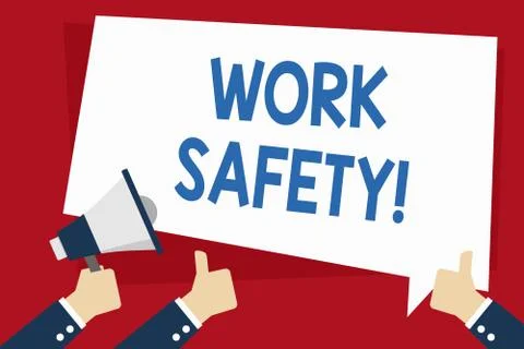 Word writing text Work Safety. Business concept for policies and procedures in Stock Illustration