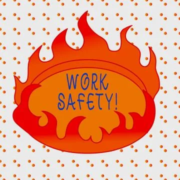 Word writing text Work Safety. Business concept for policies and procedures in Stock Illustration