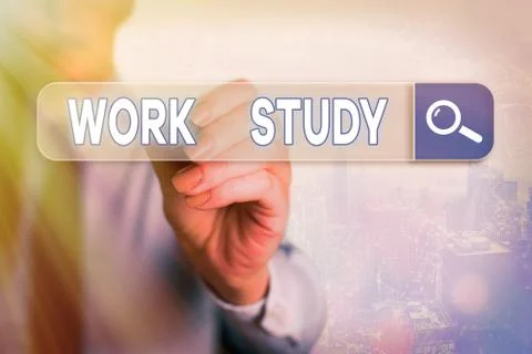 Word writing text Work Study. Business concept for college program that enables 스톡 사진