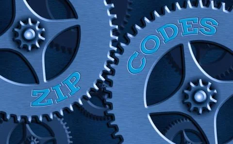 Word writing text Zip Codes. Business concept for numbers added to a postal イラスト素材