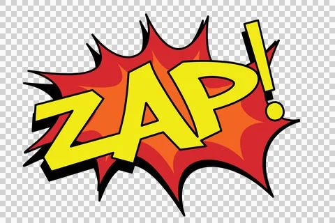 The word zap 스톡 일러스트
