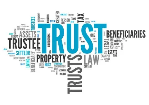 Wordcloud Trust Stock Illustration