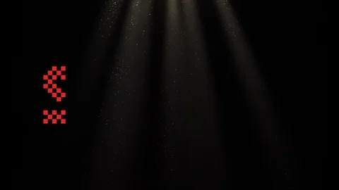 Wording “START” Pixel Computer Loading Over Black Background Stock Footage 106115664