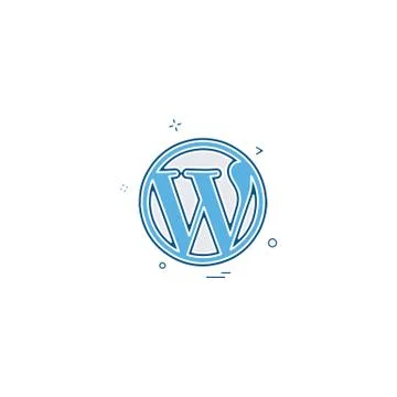 Wordpress icon design vector Stock Illustration