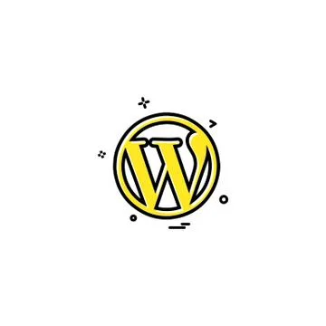 Wordpress icon design vector Stock Illustration