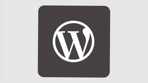WordPress Icon Stock Footage 205064214