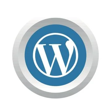 Wordpress social logo Stock Illustration