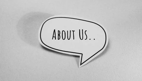Words with About Us , Web Concept idea Stock Photos