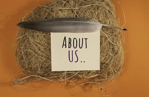 Words with About Us , Web Concept idea Stock Photos