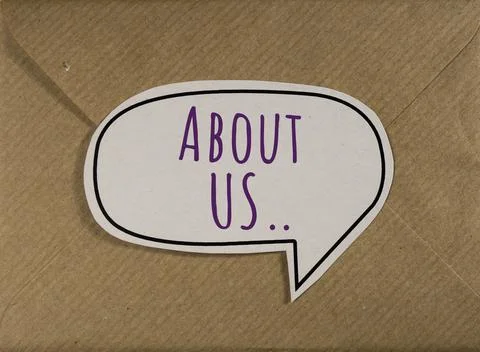 Words with About Us , Web Concept idea Stock Photos