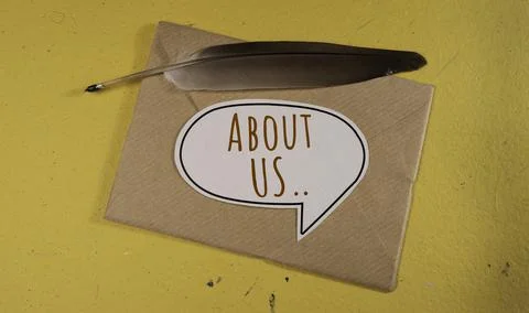 Words with About Us , Web Concept idea Stock Photos