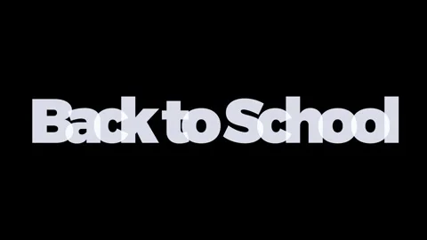 The words Back To School. Banner with the white text   Animated illustratio.. Stock Footage 244645400