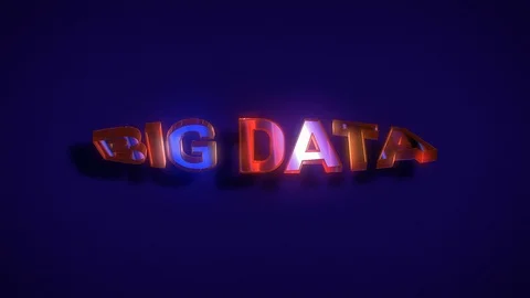 Words Big Data With Overlayed Glitch Stock Footage 122135994