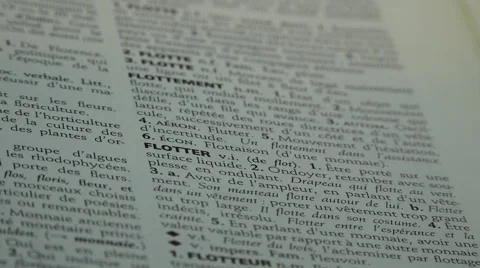 Words, book, dictionary - pages flipping, turning quickly 3 Stock Footage 54687250