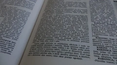 Words In A Book Going Out Of Focus Stock Footage 48983871