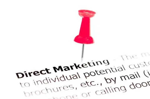 Words DISPATCH NOTE pinned on white paper with red pushpin Stock Photos