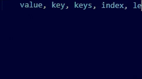 Words of the encrypted code in a close up Stock Footage 114740061