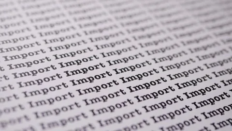 Words Export Seamless on paper for trading business. Stock Footage 307006338