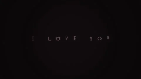 Words expressing love on a dark background in a simple Stock Footage 339453116