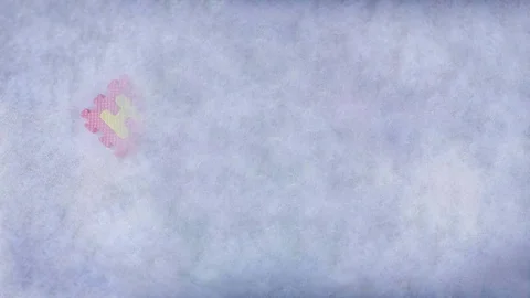 Words Happy New Year made of alphabet puzzle appearing piece by piece Stock Footage 76552453