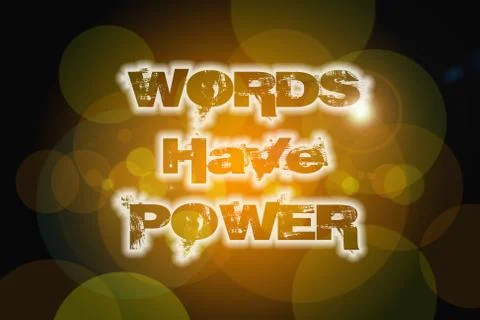 Words have power concept Stock Illustration