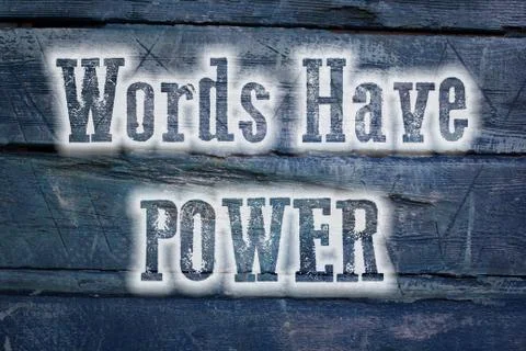 Words have power concept Stock Illustration