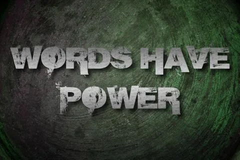Words have power concept Stock Illustration