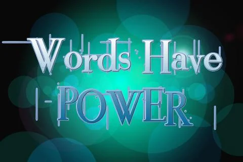 Words have power concept Stock Illustration