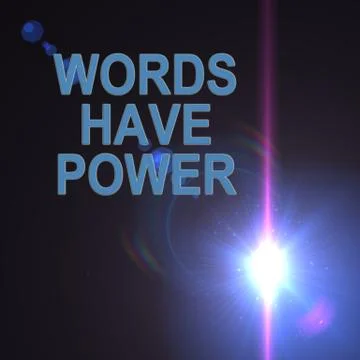 Words have power Stock Illustration