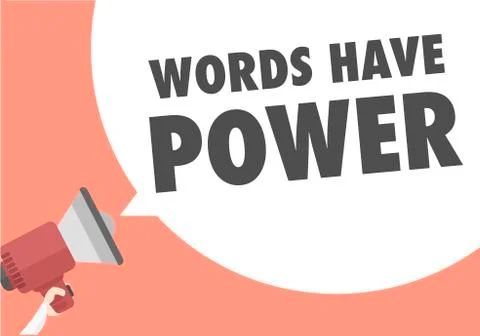 Words Have Power Stock Illustration