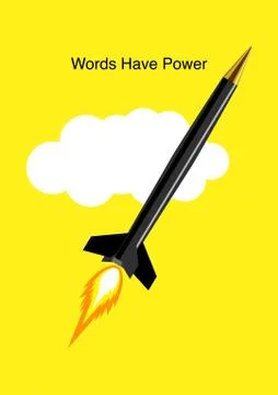 Words Have Power Stock Illustration