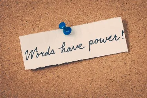 Words have power Stock Photos