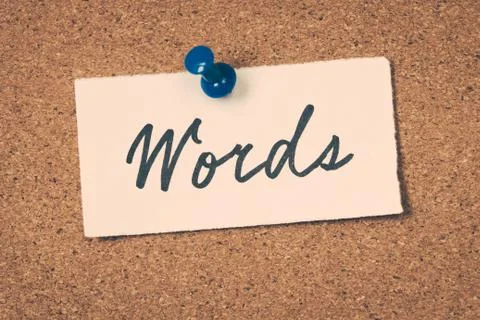 Words Stock Photos